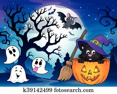 הלוווין, חתול, תימה