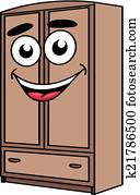 Cartoon wardrobe furniture character Cartoon wardrobe furniture character