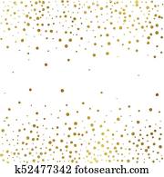 Festive explosion of confetti. Gold glitter background. Golden dots. Vector illustration polka dot . Festive explosion of confetti. Gold glitter background. Golden dots. Vector illustration polka dot .
