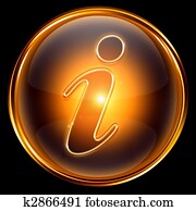 information icon gold, isolated on white background information icon gold, isolated on white background