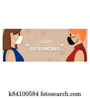 Social distancing poster Social distancing poster