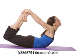 Woman in Yoga Position