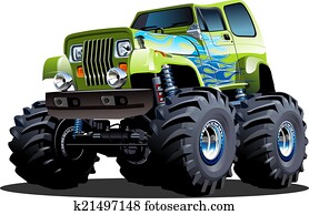 ציור היתולי, משאית של מפלצת