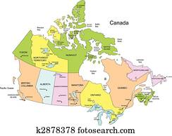 Canada with Provinces and Names Canada with Provinces and Names