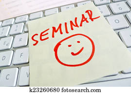 note on computer keyboard: seminar