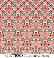 Talavera tile. Vibrant Mexican seamless pattern, Talavera tile. Vibrant Mexican seamless pattern,