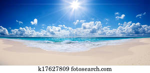 tropical beach and sea - landscape 