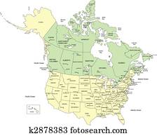 ארהב, 50, מדינות, ו, canada,, שמות