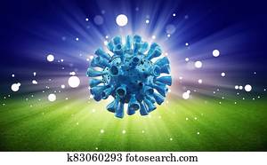 כדורגל, מקרים, דרך, ה, עטרה, וירוס, זמן