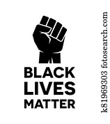Black Lives Matter - Anti-racism motivation typography poster. Black Lives Matter - Anti-racism motivation typography poster.