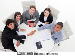 een, anders, zakelijk, groep, sluiten van een overeenkomst