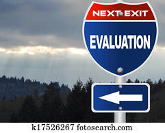 Evaluation road sign
