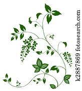 flower and vine pattern flower and vine pattern