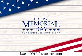 Memorial day vector poster.