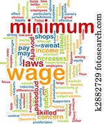 minimumloon, woord, wolk