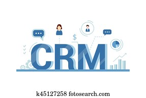 Organization of data on work with clients, CRM concept. Customer Relationship Management vector illustration. Organization of data on work with clients, CRM concept. Customer Relationship Management vector illustration.