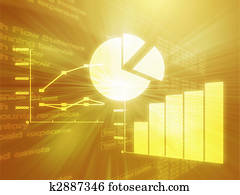 Spreadsheet business charts illustration Spreadsheet business charts illustration