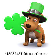 3d St Patricks puppy 3d St Patricks puppy
