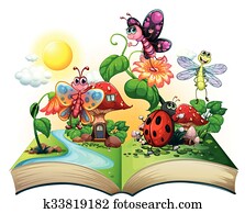 Butterflies and other insects in the book Butterflies and other insects in the book
