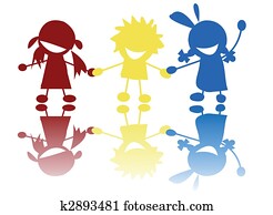 Colored children Colored children