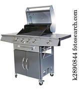 Cut-out barbecue on white background Cut-out barbecue on white background