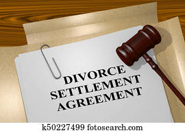 Divorce Settlement Agreement concept Divorce Settlement Agreement concept