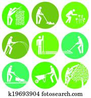 Gardening Button Gardening Button