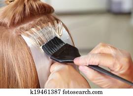 Hair salon. Coloring. Hair salon. Coloring.