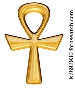 Isolated Egyptian Ankh Isolated Egyptian Ankh