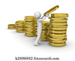 Man collecting money