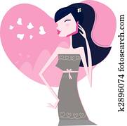 Young woman on the cell phone