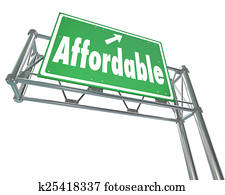 Affordable Best Value Low Price Words Freeway Sign