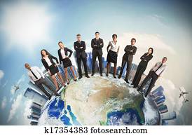 Global business team