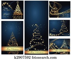 Merry Christmas and Happy New Year collection Merry Christmas and Happy New Year collection
