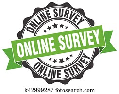 online survey stamp. sign. seal online survey stamp. sign. seal