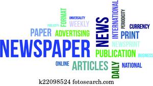 word cloud - newspaper