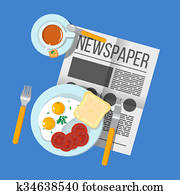 朝食 で スクランブル エッグ ソーセージがリンクする そして Toast 写真館 イメージ館 K Fotosearch