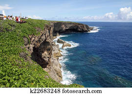 Banzai cliff in Saipan