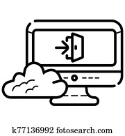 Computer monitor icon Computer monitor icon