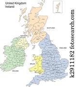 england,, ireland,, סקוטלנד, ו, וואלאס