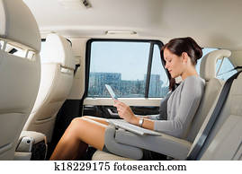 executivo, executiva, carro, trabalho, toque, tabuleta