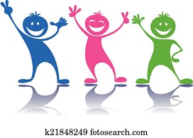 Happy people,children
