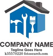 Home repair emblem Home repair emblem