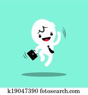 Jumping for Joy business man