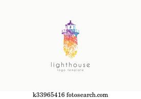 Lighthouse design. rainbow lighthouse. Lighthouse logo. Lighthouse design. rainbow lighthouse. Lighthouse logo.