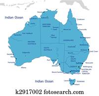 Political map of Australia Political map of Australia