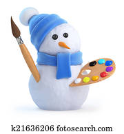 3d Snowman artist 3d Snowman artist