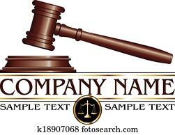 advogado, ou, firma lei, desenho