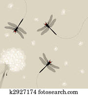 Dandelion and dragonfly Dandelion and dragonfly