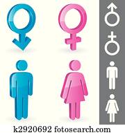 Gender symbols.